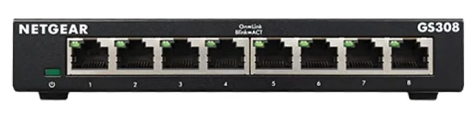 Комутатор NETGEAR GS308 8xGE, Некерований