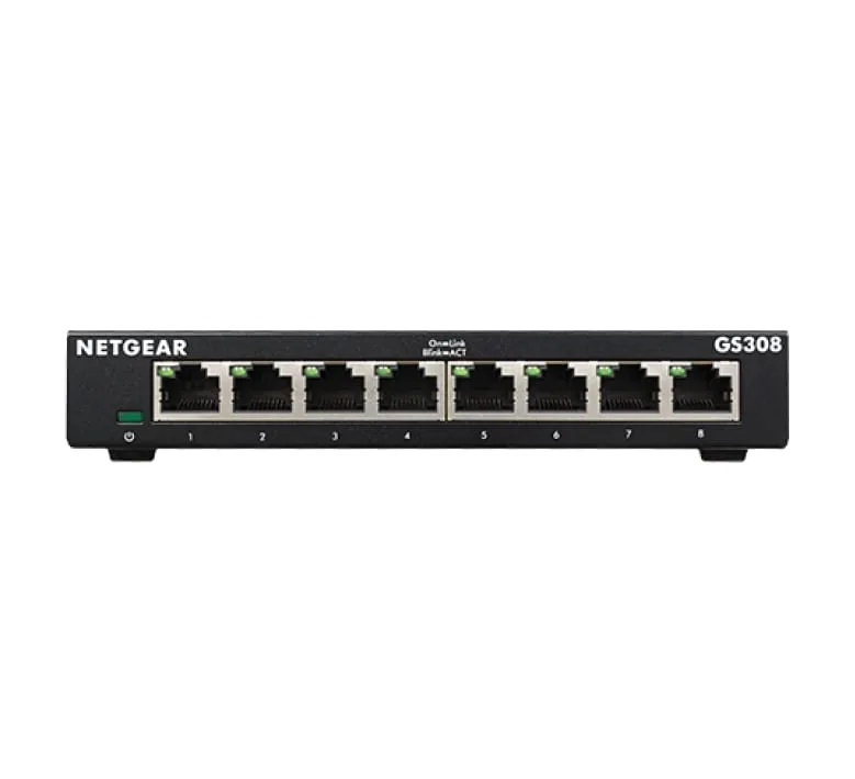 Комутатор NETGEAR GS308 8xGE, Некерований