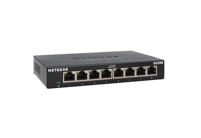 Комутатор NETGEAR GS308 8xGE, Некерований