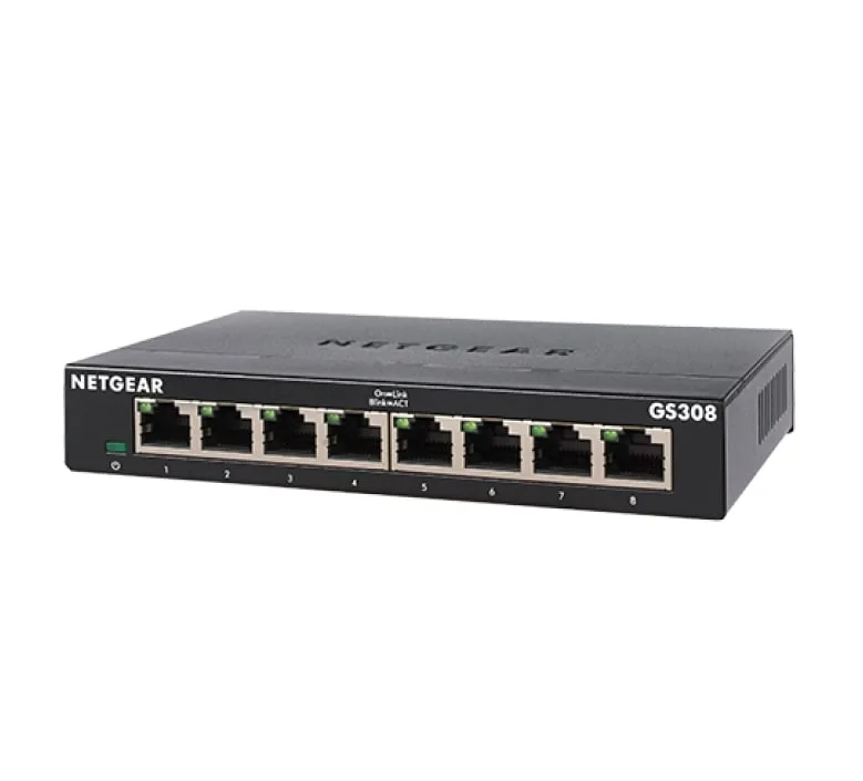 Комутатор NETGEAR GS308 8xGE, Некерований