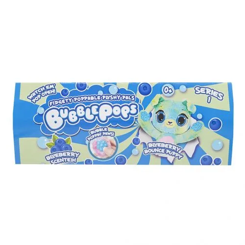 М'яка іграшка Bubble Pops Чорничний щеник 34 см з ароматом для дітей