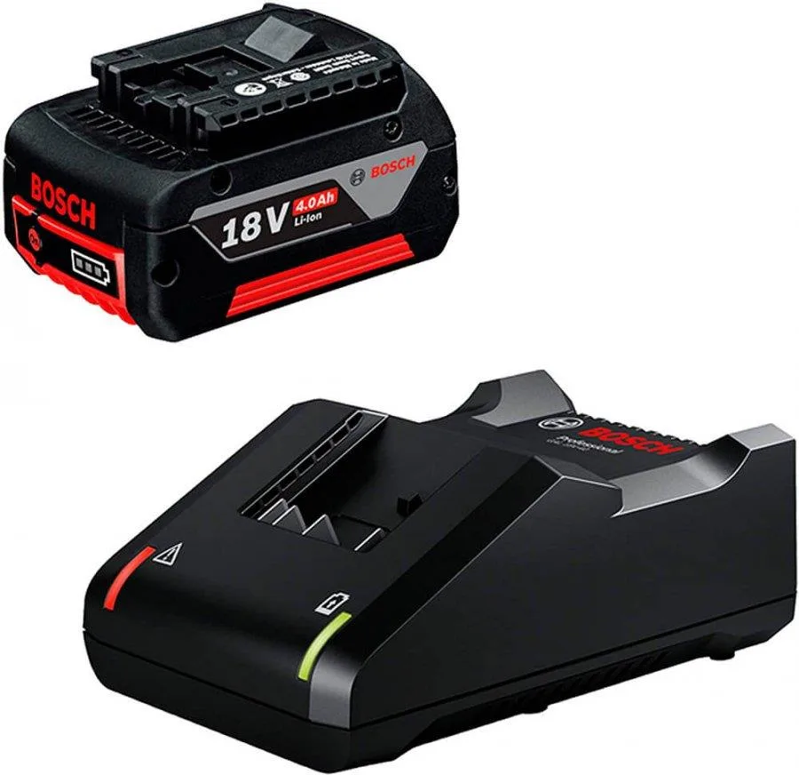 Акумулятор Bosch GBA 18В 4.0А·год та зарядний пристрій GAL 18В-40 для інструменту 18В зарядка та енергія