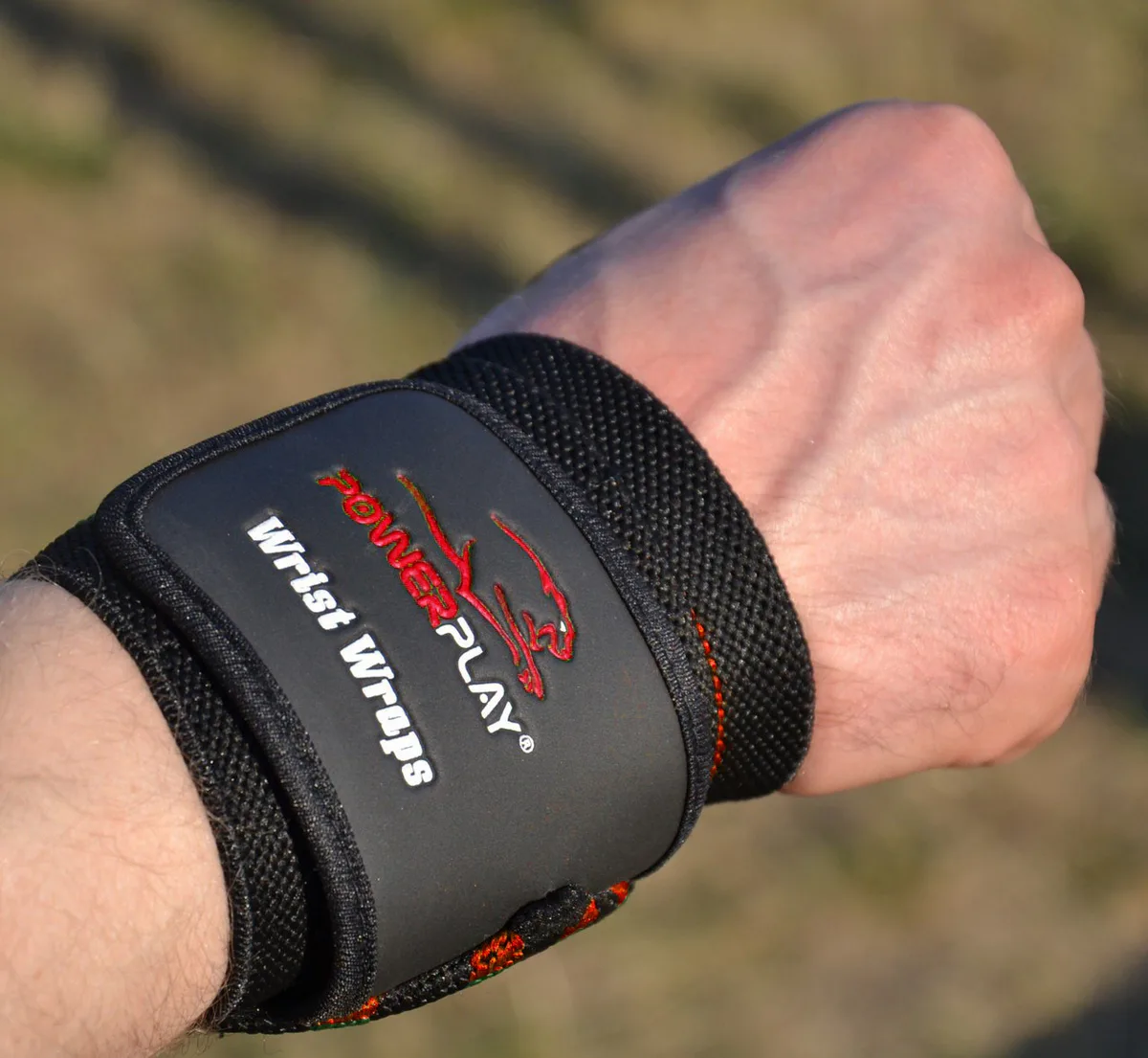 Кистевые бинты Active Point хлопок 45 см красные