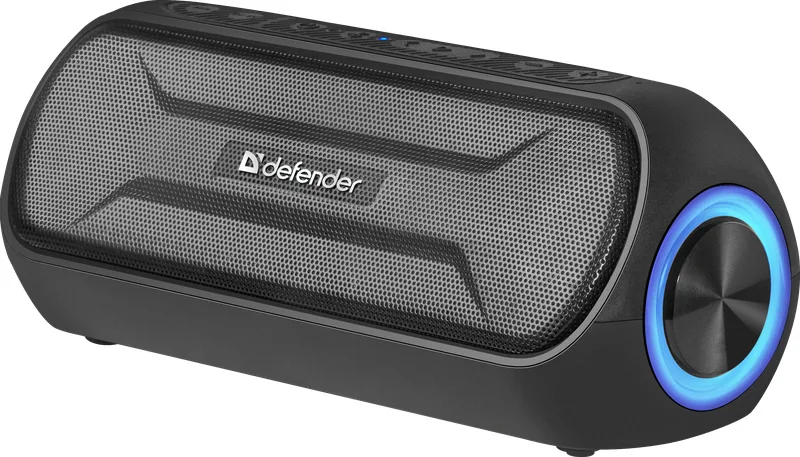 Портативна акустика Defender Гума Пластик 8х8х18 см Чорна