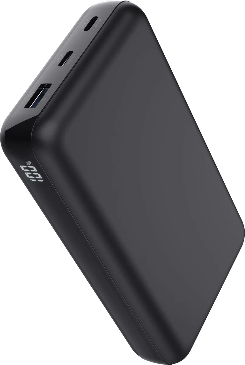 Акумулятор портативний літій-іонний power bank Trust Laro, 20000 мА·год, USB-A/2хUSB-C, 100w, чорний