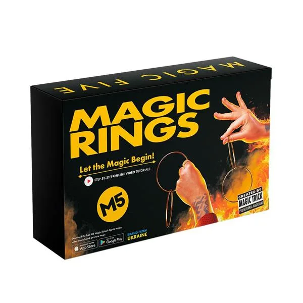 Набір для фокусів Magic Five Чарівні кільця різнокольорові 21х5х13,5 см