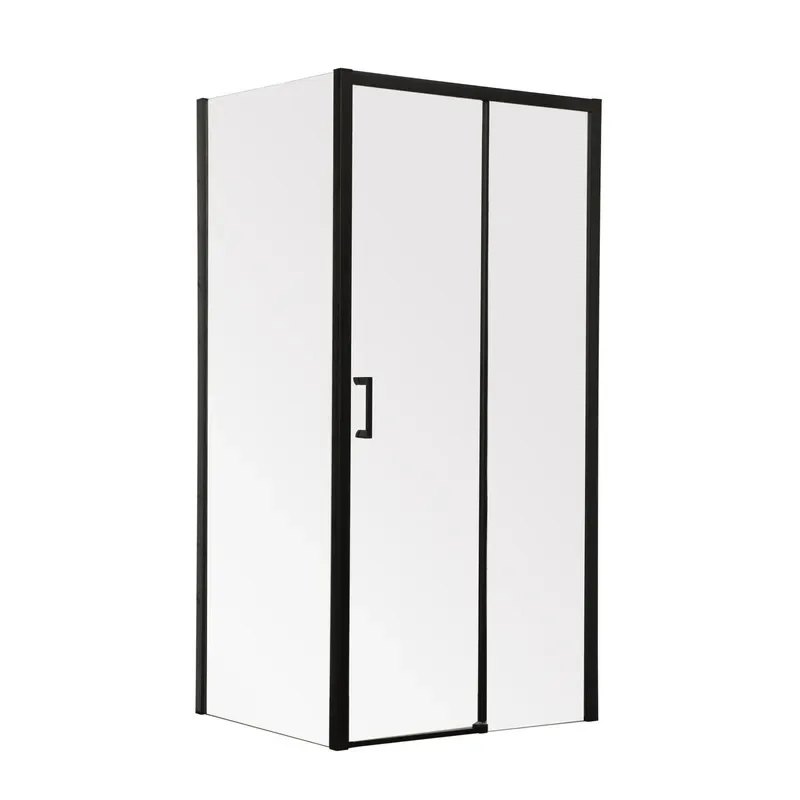Душевая кабина Mixxus Premium без поддона 100x80 см черный матовый прозрачное стекло 6 мм