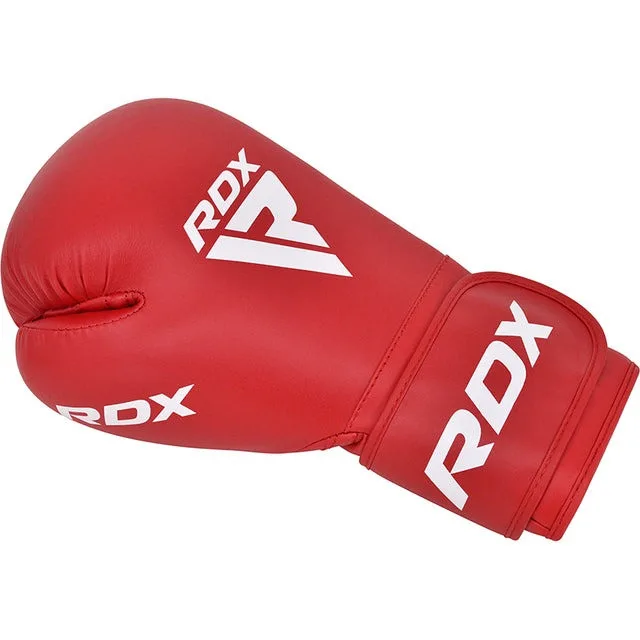 Боксерські рукавиці RDX штучна шкіра 10 унцій червоні