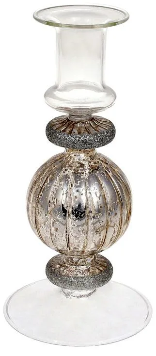 Подсвечник стеклянный Candlestick шампань 8,5х18 см для интерьера