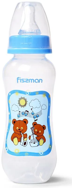 Бутилочка для годування Fissman 240 мл пластик ведмедики-музиканти