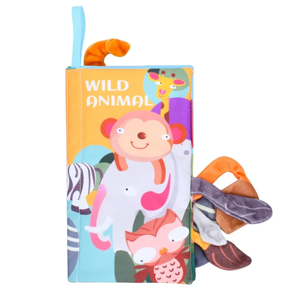 Развивающая книжка-шуршалка Bambi мягкая 21х11 см цветная