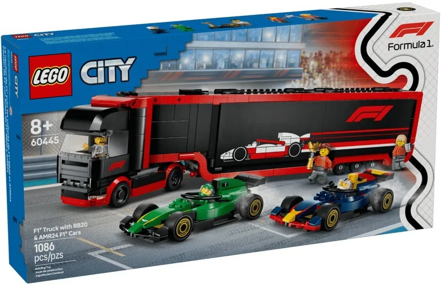Конструктор LEGO City Вантажівка F1 8+ Різнокольоровий