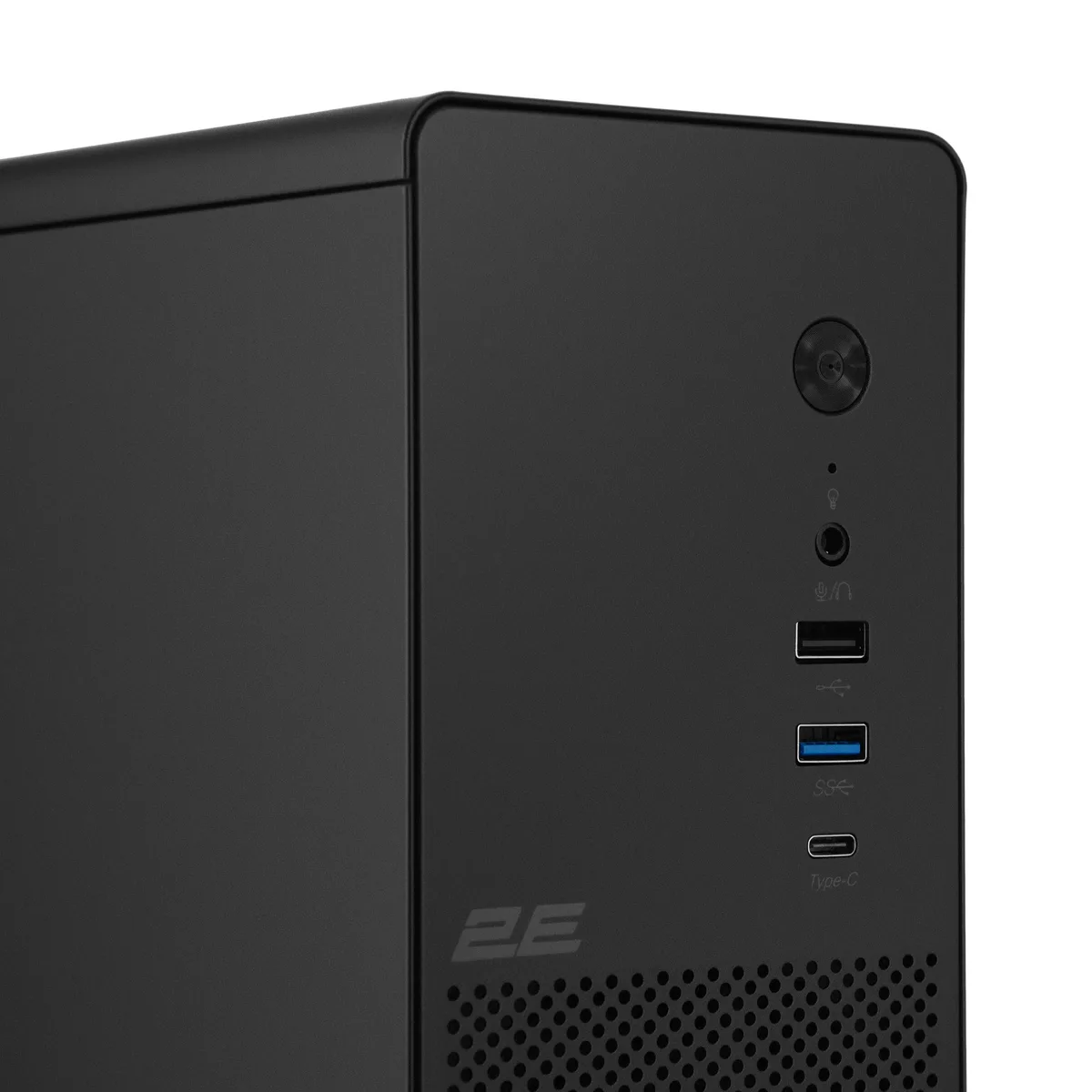Корпус 2E Credo Slim V90B-400 з БЖ 2E TFX400, 1xUSB3.0, 1х USB 2.0, 1xUSB Type-C, 2x90мм, VGA 220мм, mATX, чорний