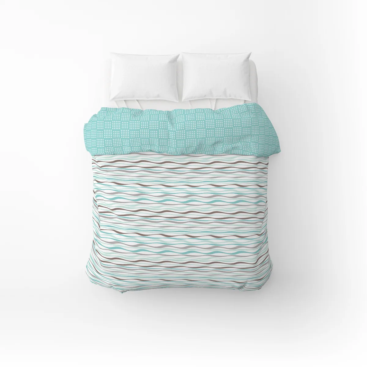 Підковдра бязева Home Line 145х215 см бірюзова