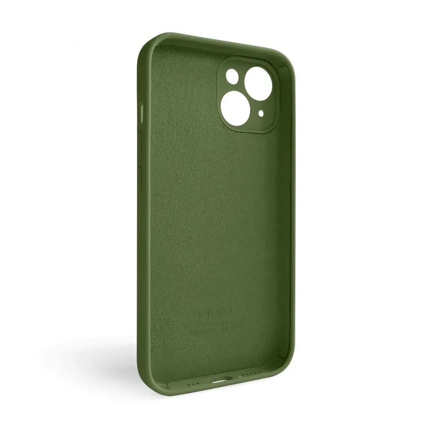 Чохол силіконовий для Apple iPhone 14  зелений закрита камера