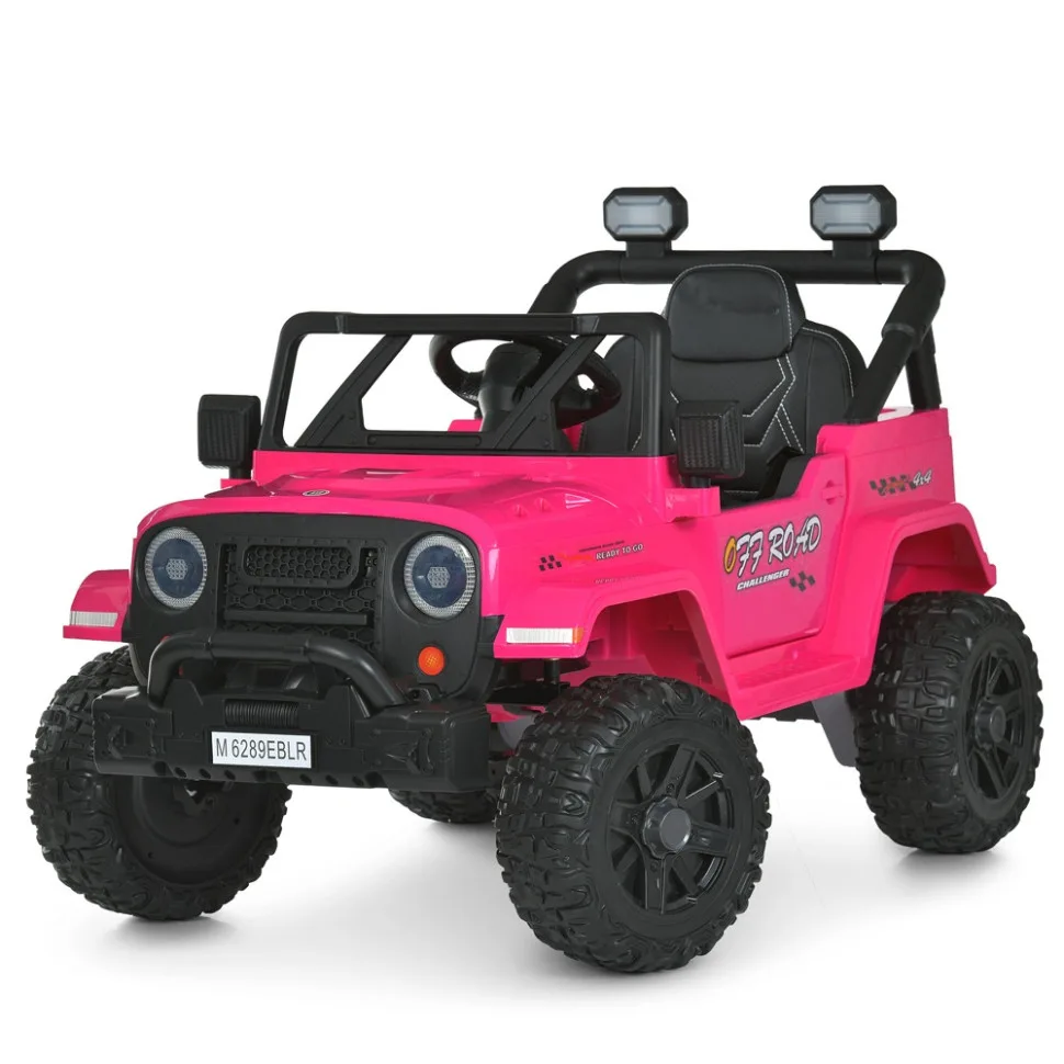 Дитячий електромобіль Bambi Racer пластик джип 99x54x63 см червоний
