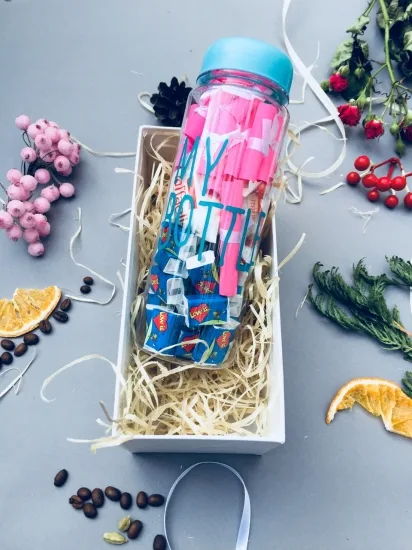 Подарунковий набір Бутилка My Bottle Пластик 500 мл Рожевий