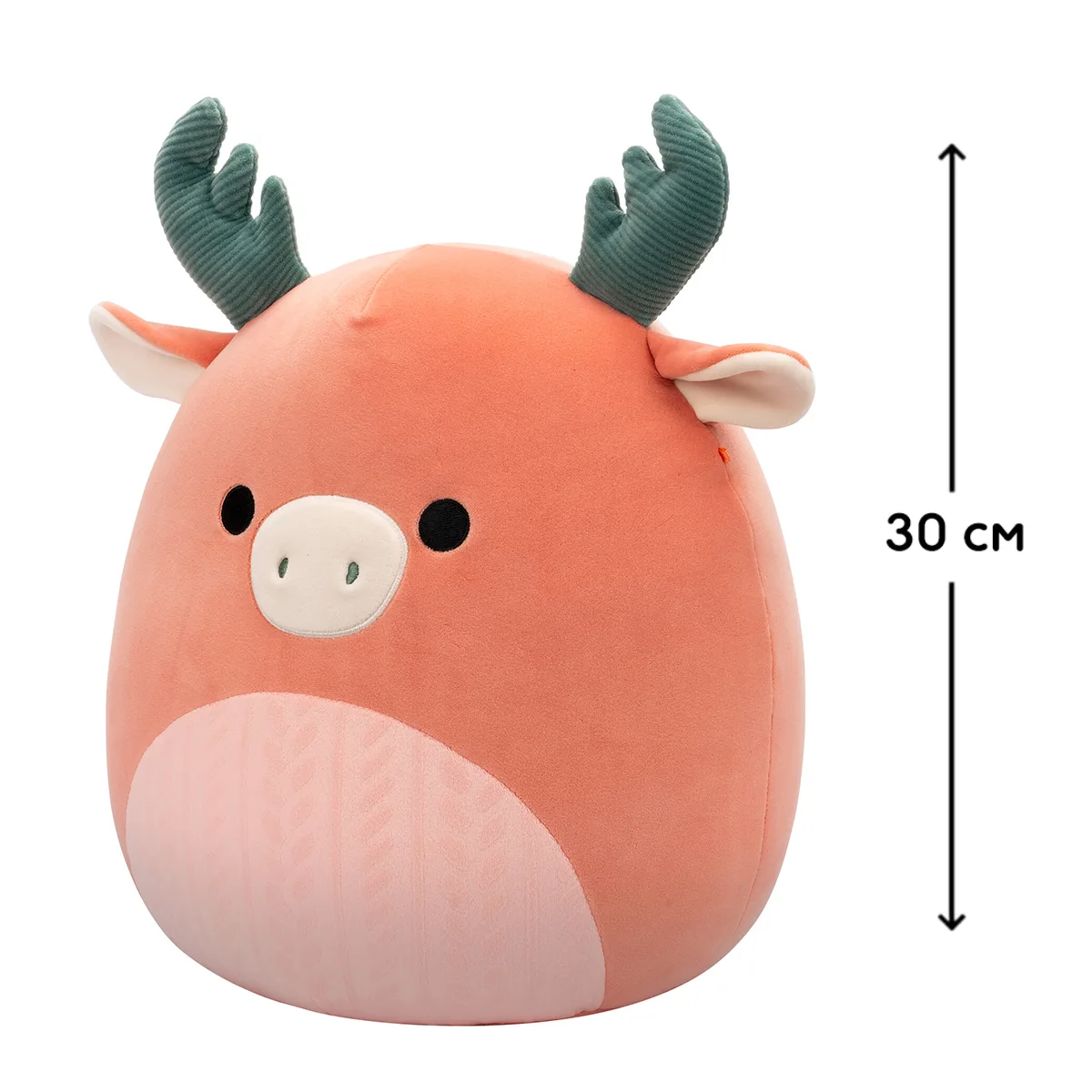 М'яка іграшка Squishmallows поліестер 30 см Лось Ромелу