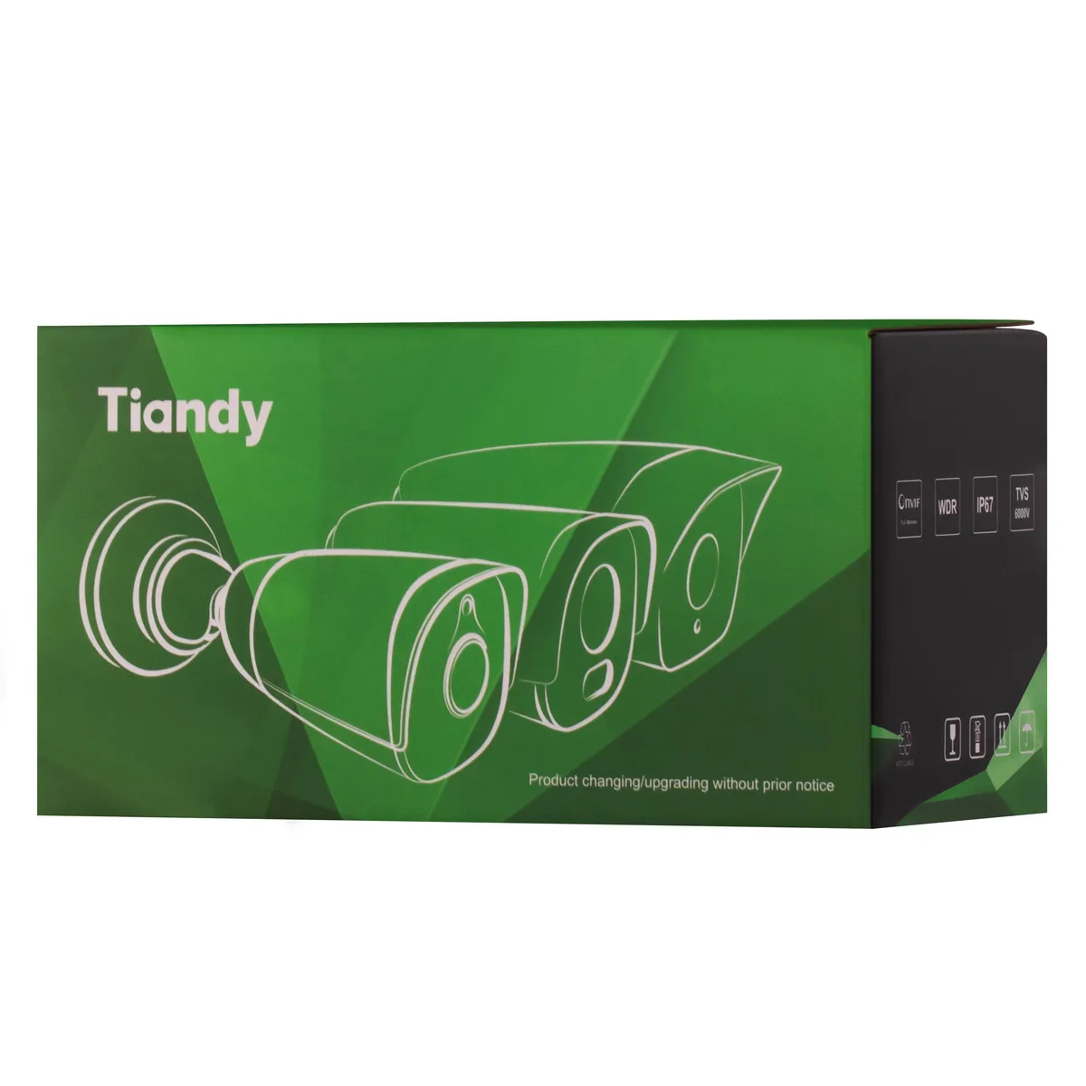 IP-камера Tiandy TC-C34WP Спецификация: W/E/Y/2.8mm/V4.0, 4MP, цветная пуля, 2.8mm, f/1.0, LED 15м, PoE, IP67.