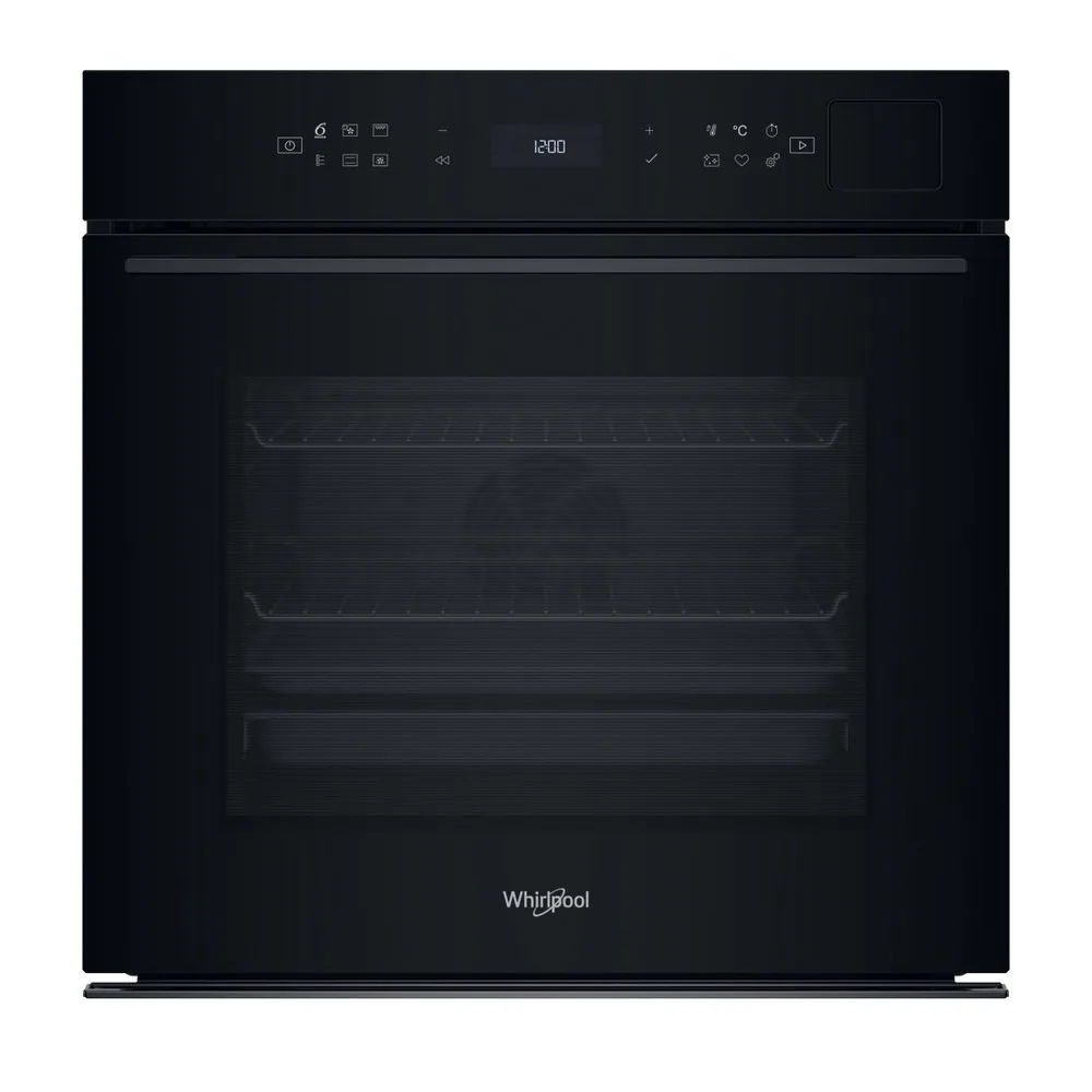 Електрична духова шафа Whirlpool, 73 л, клас енергоефективності A+, з дисплеєм, конвекційним приготуванням, піролізом та телескопі