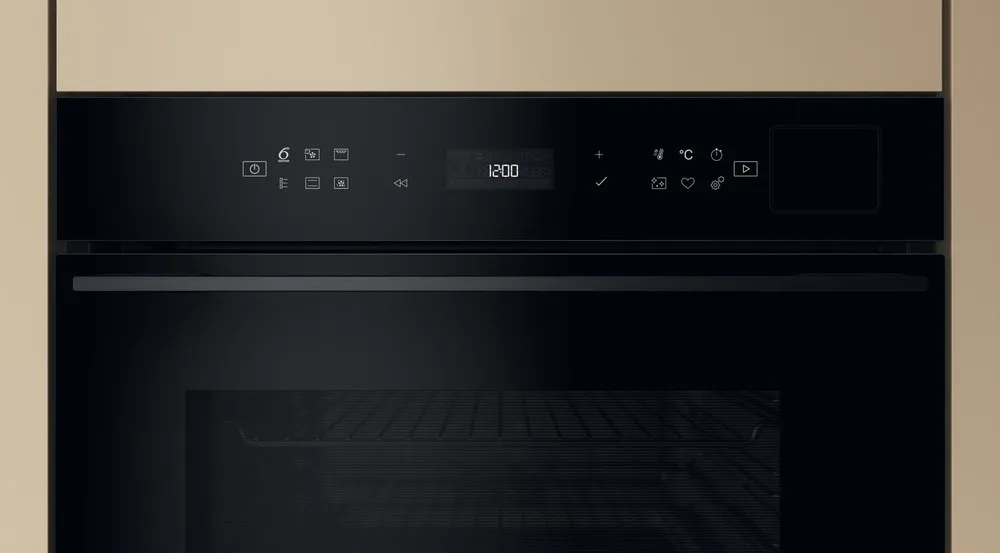 Електрична духова шафа Whirlpool, 73 л, клас енергоефективності A+, з дисплеєм, конвекційним приготуванням, піролізом та телескопі