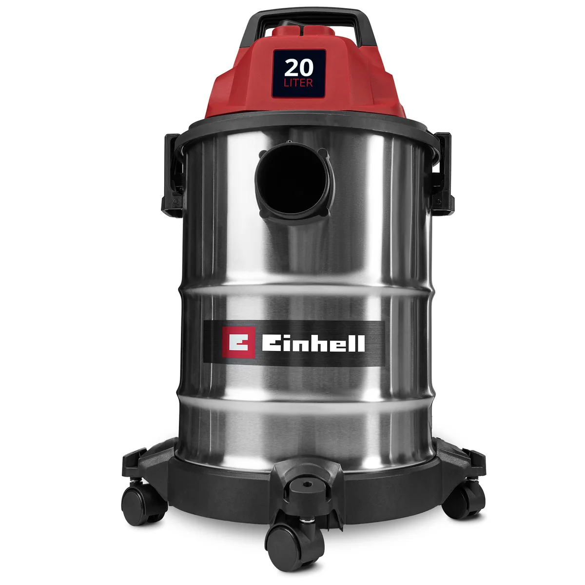 Професійний пилосос Einhell TC-VC 2045 S: 900 Вт, 180 мБар, 20 л, шланг 1.5 м, вага 3.5 кг.