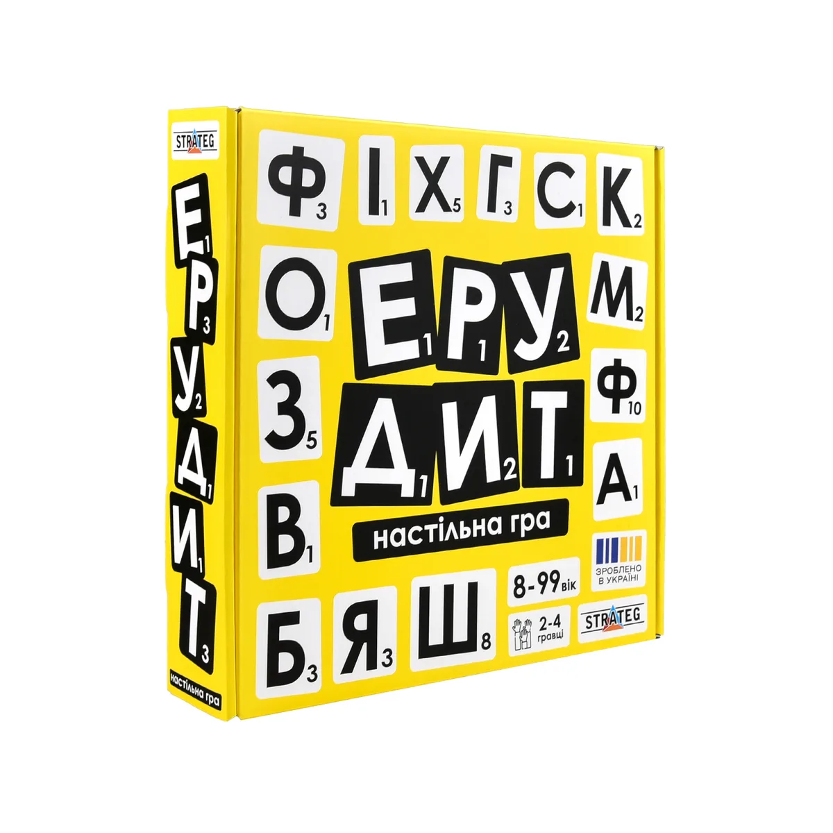 Настільна гра Ерудит 8+ розвиток словникового запасу 25,7х25х5 см 210 г