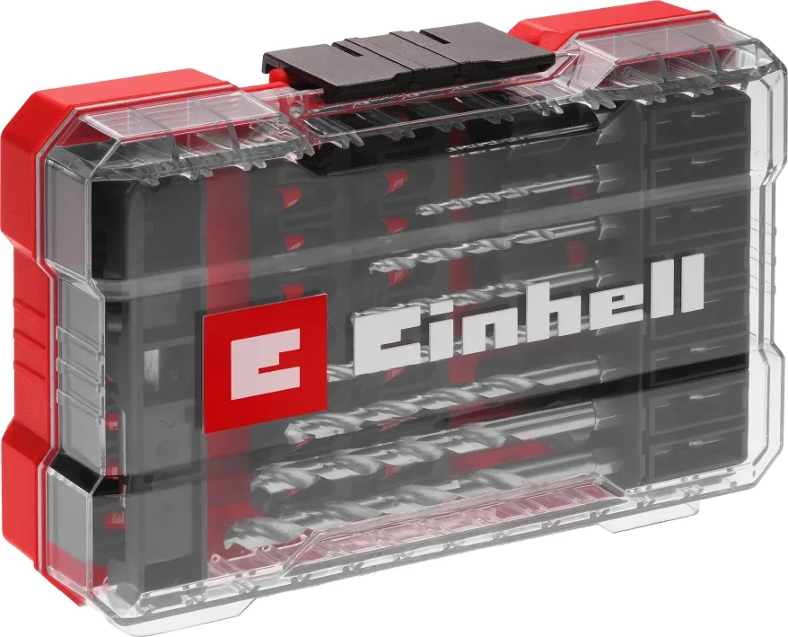 Набір свердел і біт для металу Einhell 39 шт у кейсі M-Case, вага 0.64 кг.