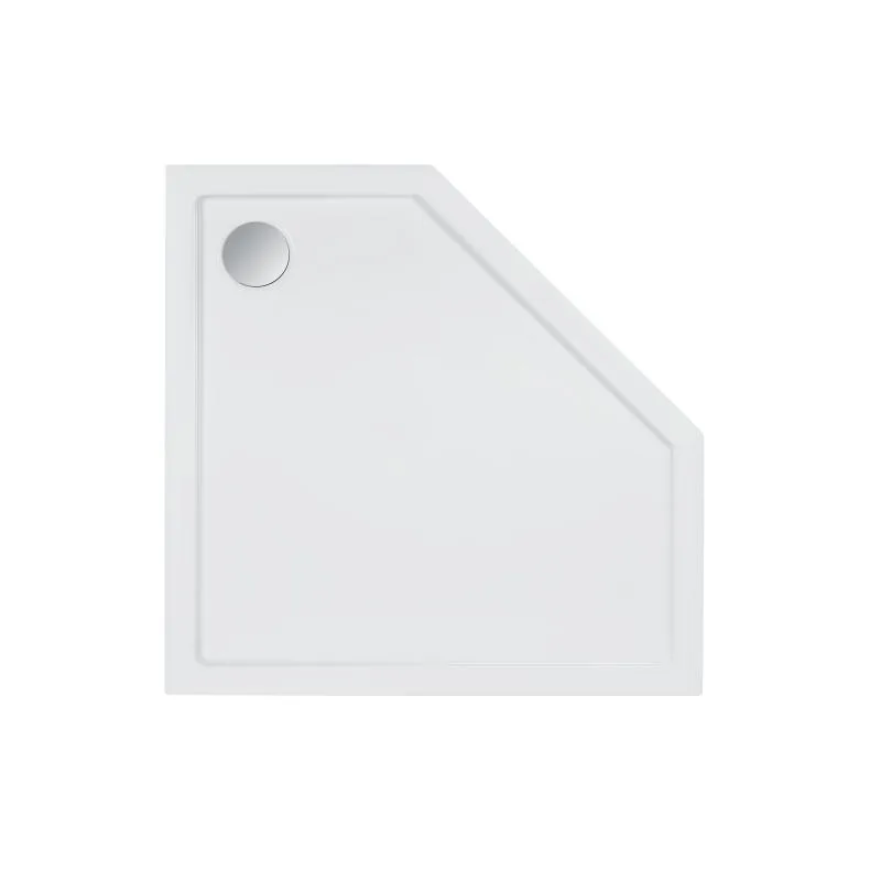 Душевой поддон Qtap Diamond 90x90 см акриловый белый с сифоном