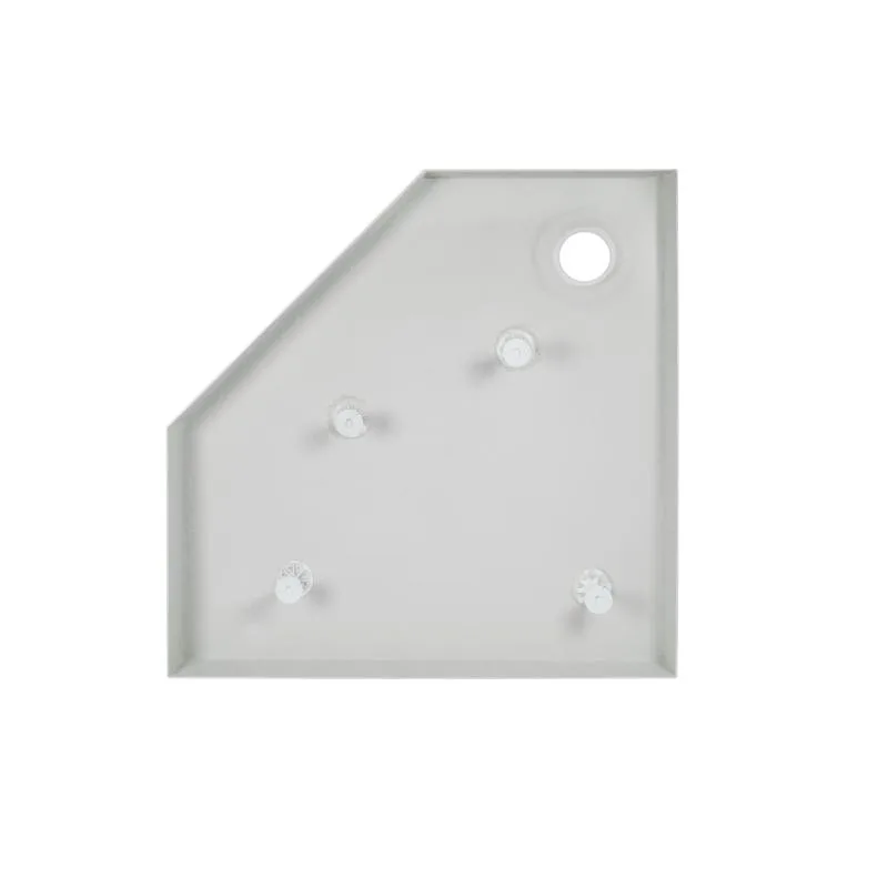 Душевой поддон Qtap Diamond 90x90 см акриловый белый с сифоном