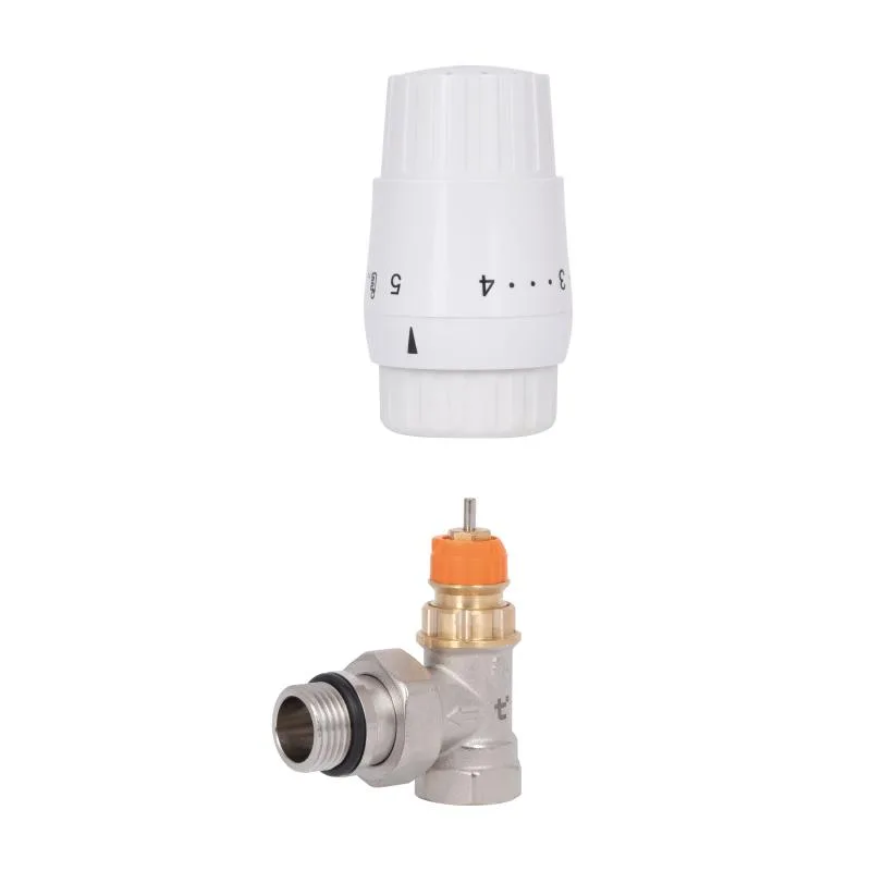 Комплект термостатичний радіаторний Thermo Alliance Forte TAF300G15 кутовий 1/2" латунь 38х33,5х23 см