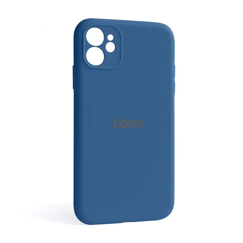 Чохол силіконовий для Apple iPhone 11  blue  закрита камера