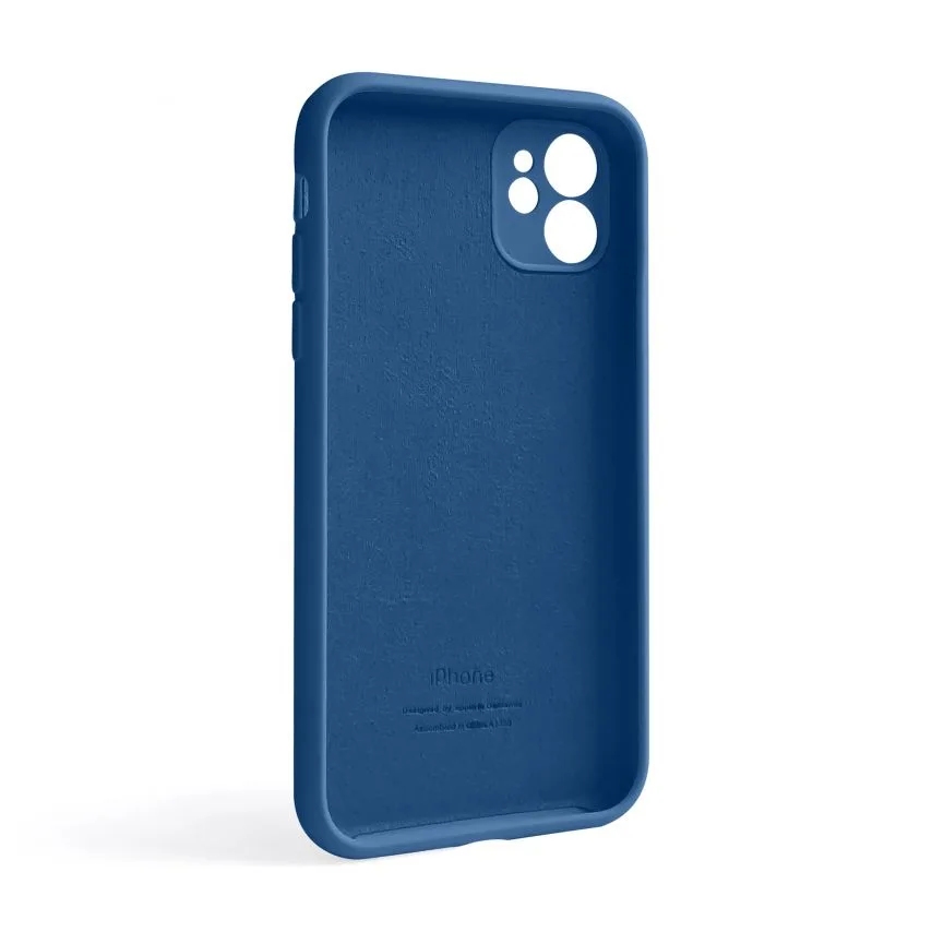 Чохол силіконовий для Apple iPhone 11  blue  закрита камера