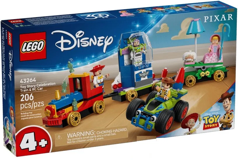 Конструктор LEGO Disney Pixar 4 роки потяг авто для перегонів 30 деталей