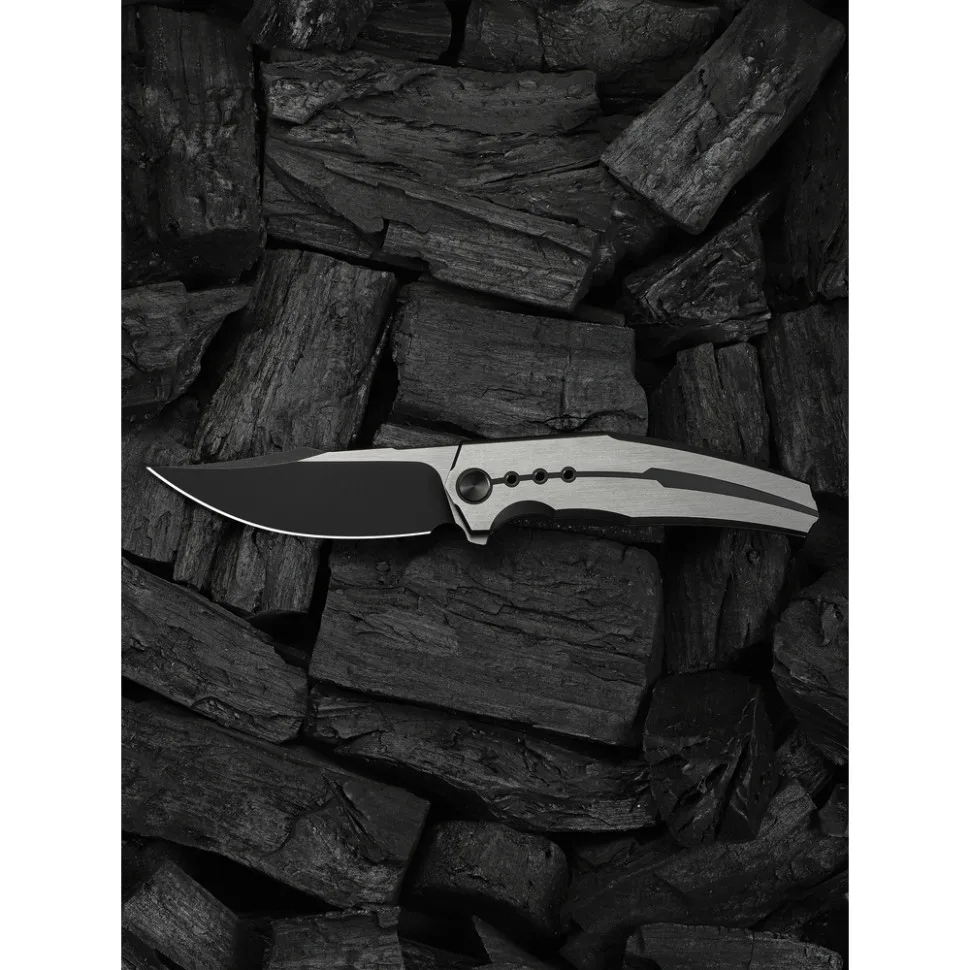 Складаний ніж Weknife титан 215,8 мм сірий Bohler M390