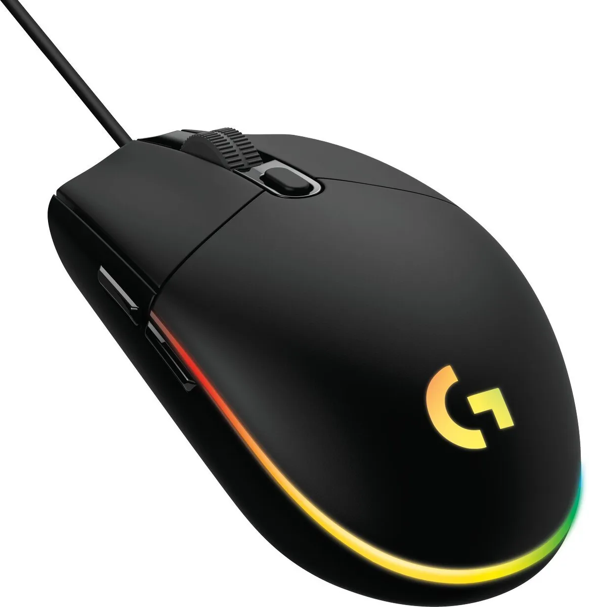 Миша Logitech Дротова Оптична Середня Чорна 6 кнопок RGB 200-8000 dpi