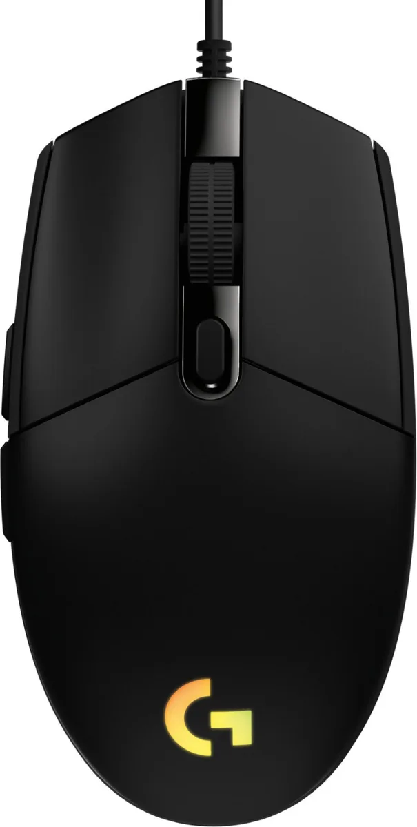 Миша Logitech Дротова Оптична Середня Чорна 6 кнопок RGB 200-8000 dpi