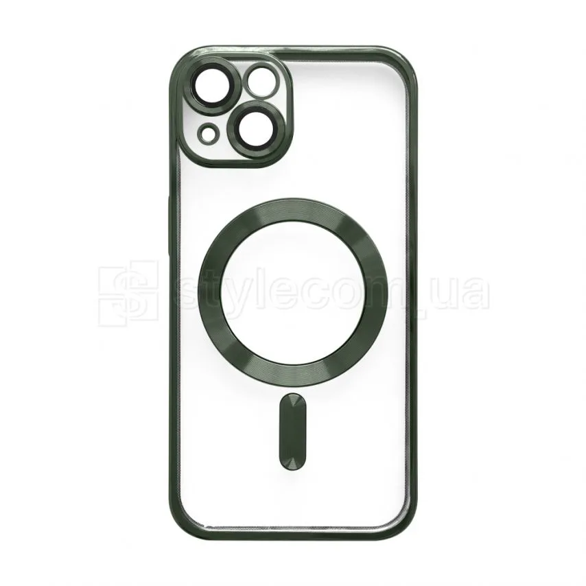 Чохол MagSafe для Apple iPhone 14 пластик силікон зелений