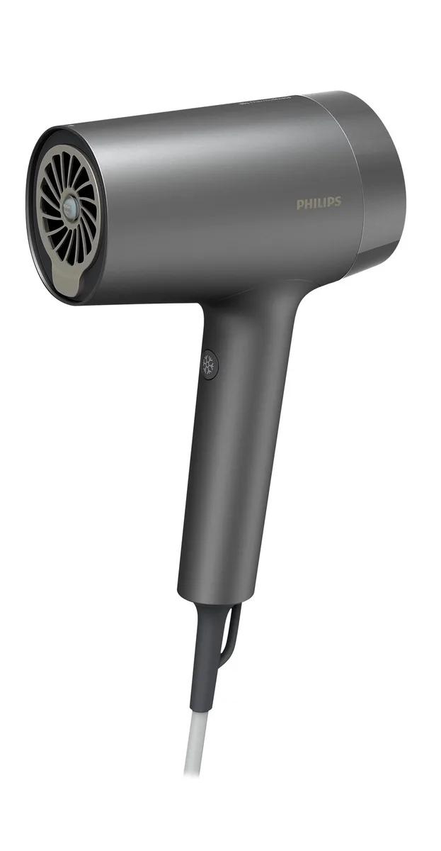 Фен Philips 7000 Series, 1800 Вт, 4 режима работы, DC мотор, диффузор, ионизация, холодный обдув, серый