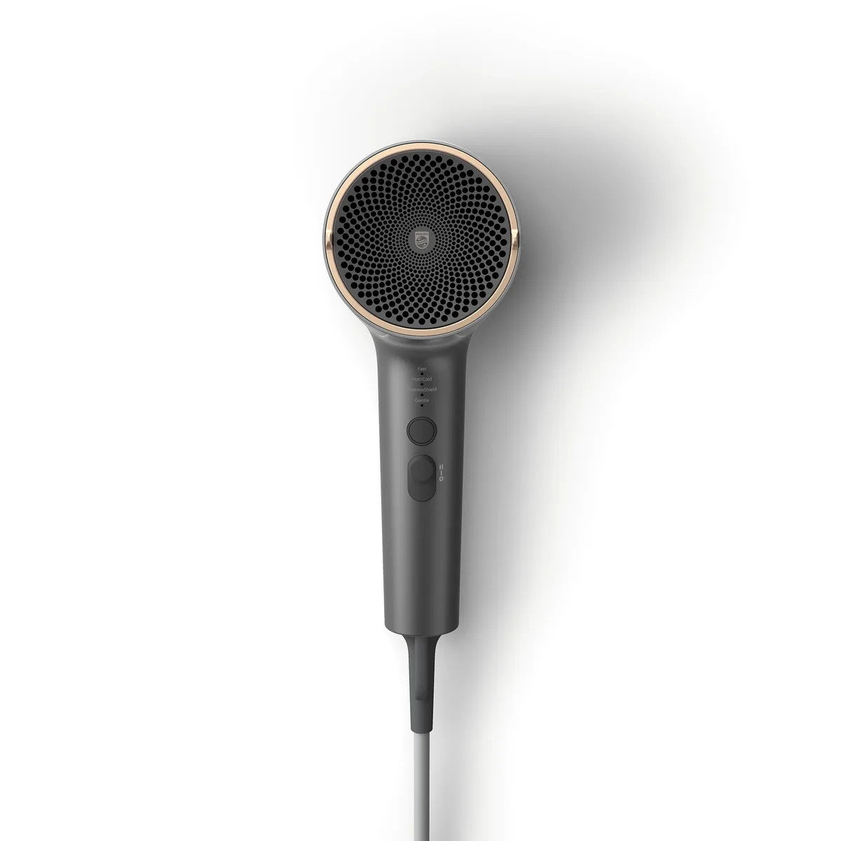 Фен Philips 7000 Series, 1800 Вт, 4 режима работы, DC мотор, диффузор, ионизация, холодный обдув, серый
