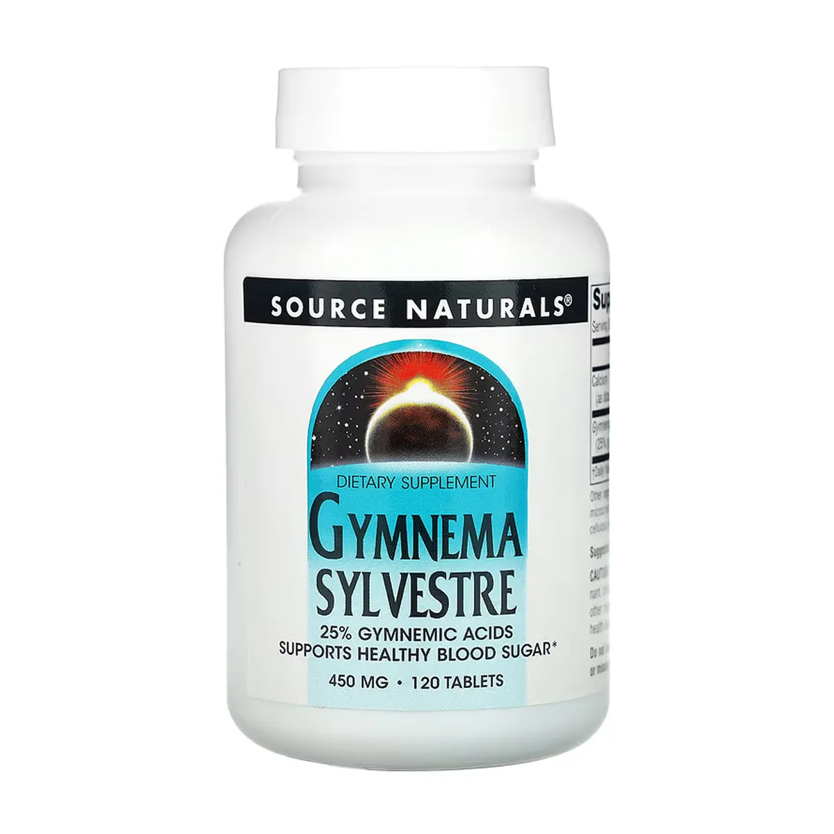 Гімнема Сильвестр Source Naturals 450 мг 120 таблеток 25% гімнемічних кислот
