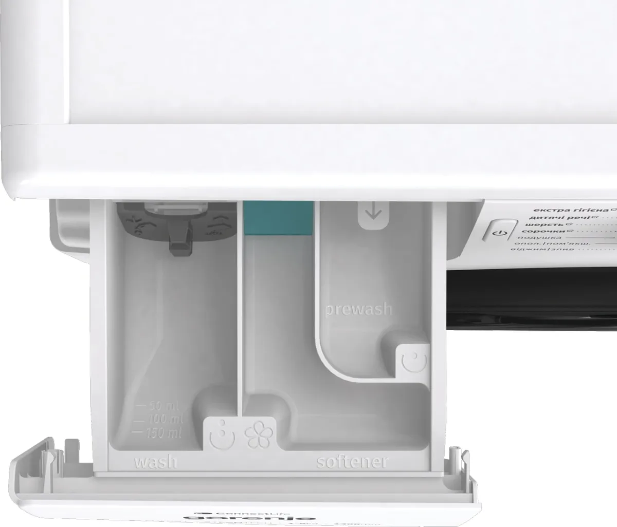Фронтальная стиральная машина Gorenje, 8 кг, 1400 об/мин, класс энергопотребления A+++, 46,5 см, с дисплеем, инверторным двигателем, функцией пара и Wi-Fi, белая
