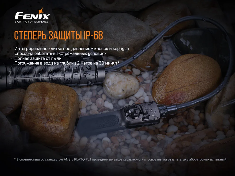 Виносна тактична кнопка Fenix алюміній 23 см чорна