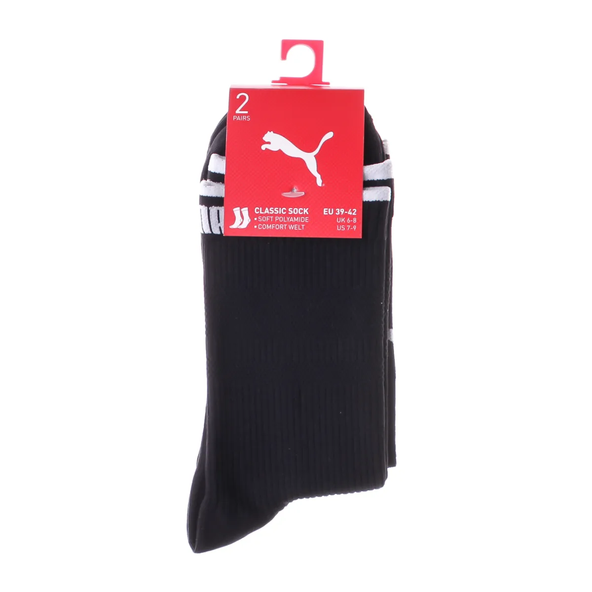 Шкарпетки Puma полиамид 35-38 черные 2 пары