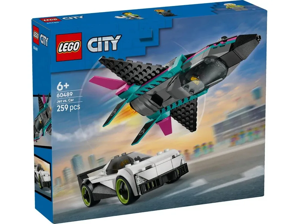 Конструктор LEGO City Реактивний літак проти автомобіля