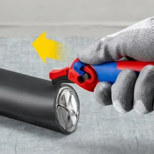 Нож монтерский KNIPEX изогнутое лезвие до 7 мм 0 065 кг