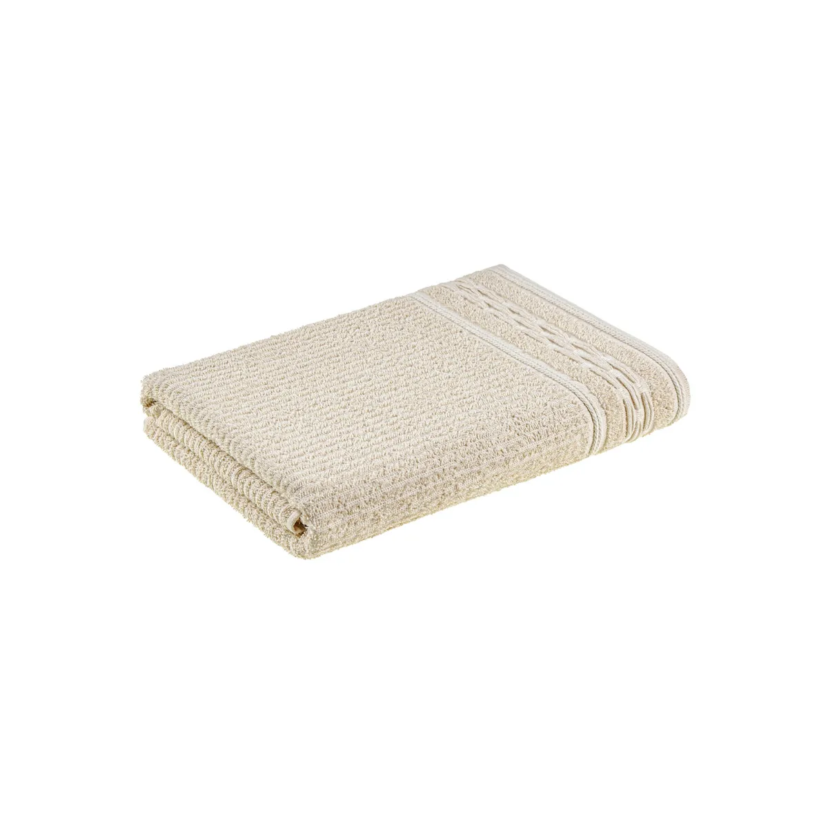 Махровий рушник LINEN бавовна льон 50х90 см бежевий