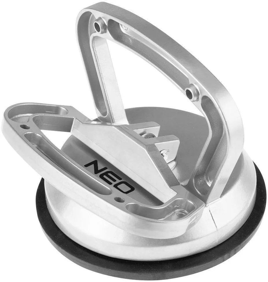 Вакуумна присоска Neo Tools, одиночна, алюмінієвий корпус, діаметр 120 мм, вантажопідйомність 50 кг.