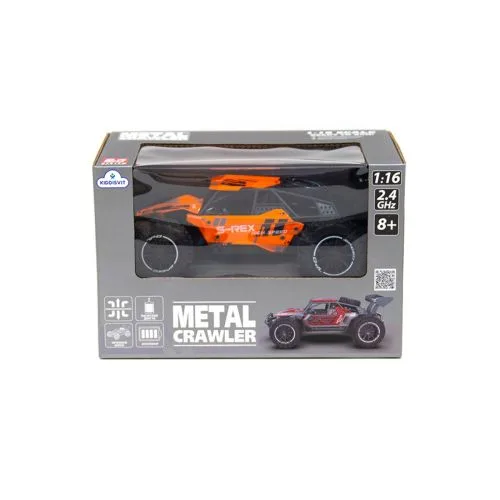 Машинка радіокерована Metal Crawler S-Rex помаранчева 1:16 для дітей з пультом.