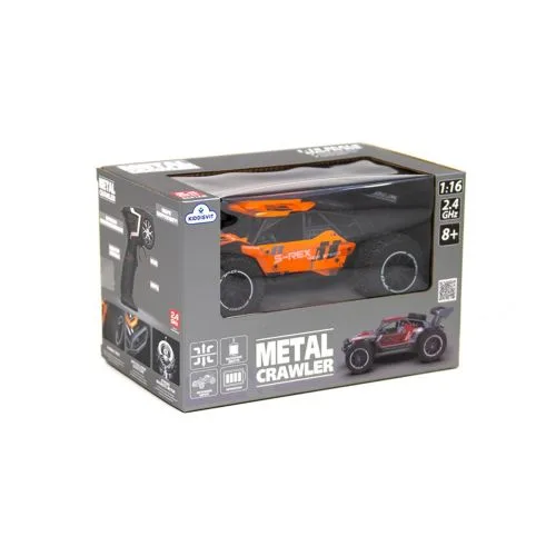 Машинка радіокерована Metal Crawler S-Rex помаранчева 1:16 для дітей з пультом.